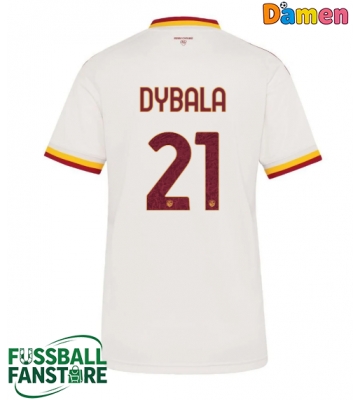 AS Roma Paulo Dybala #21 Replik Auswärtstrikot Damen 2026-27 Kurzarm